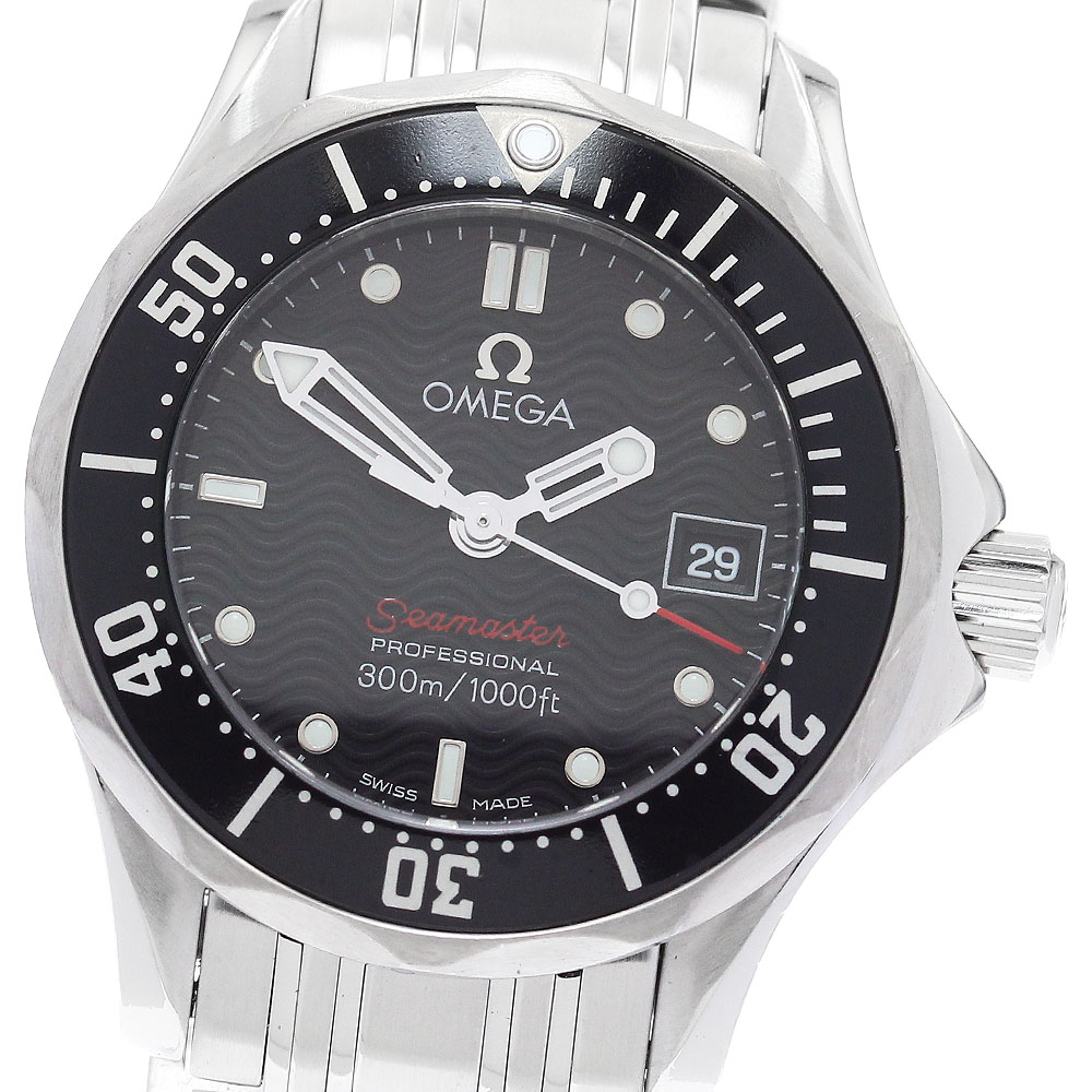 オメガ OMEGA 212.30.28.61.01.001 シーマスター300 デイト クォーツ レディース 保証書付き_891477【中古】