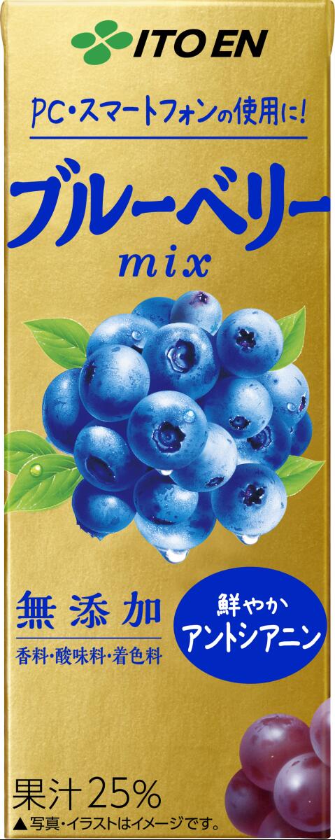 【送料無料】 伊藤園 ブルーベリーmix ミックス パック 200ml4ケース/96本