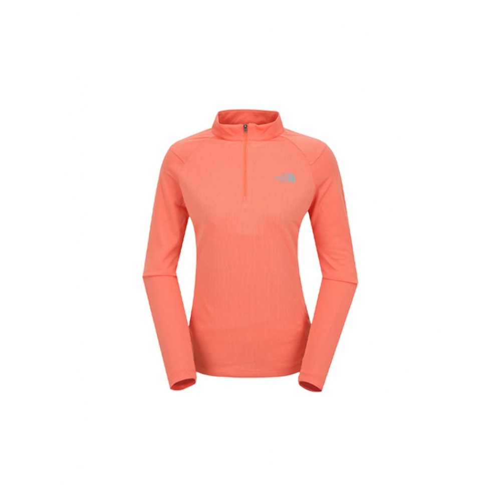 ノースフェイス レディース HIKE ON L/S ZIP TEE MNT7LK32B-PEA