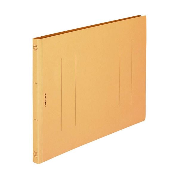 （まとめ）ライオン事務器 フラットファイル（環境）樹脂押え具 B4ヨコ 150枚収容 背幅18mm 黄 A-507KB4E 1冊(×30セット)