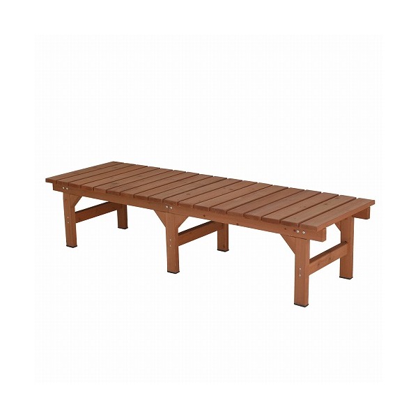 住まいスタイル ユニット縁台ベンチ hiyori 幅174奥行55cm 単品 ライトブラウン DE-17455LBR メーカー直送
