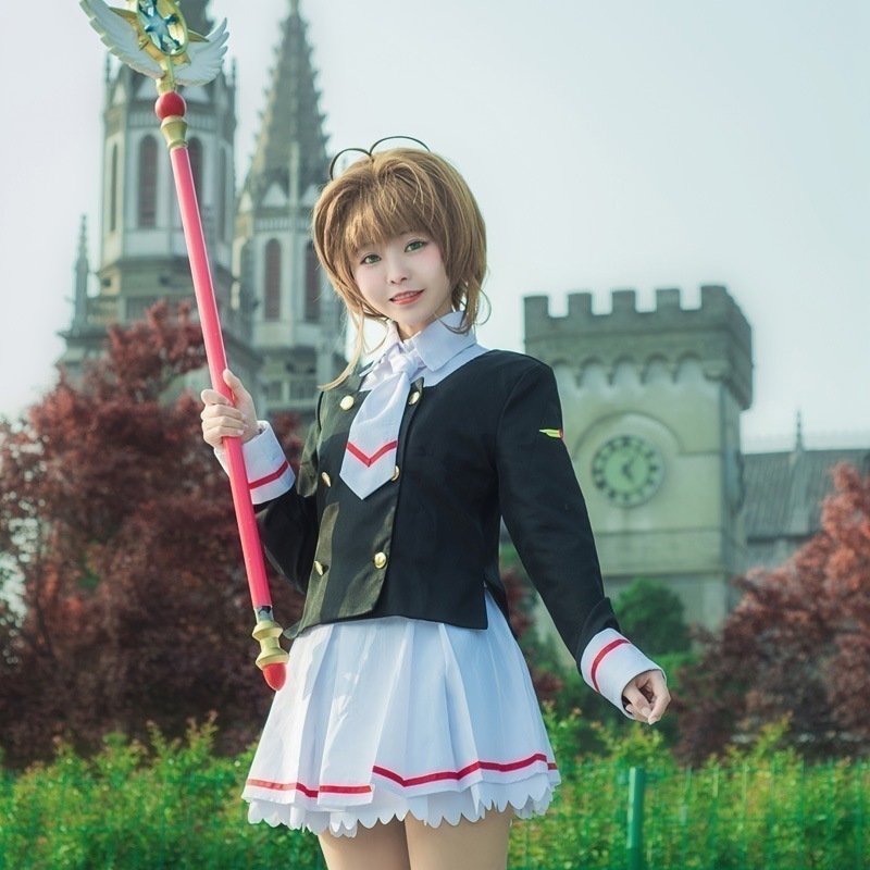 アニメ制服魔カード少女桜coser魔カード百変小桜知世制服コスプレ服