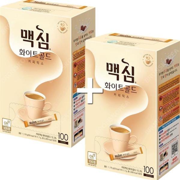 東西 マキシム ホワイトゴールド コーヒーミックス 100TX 2個 使い捨て スティック