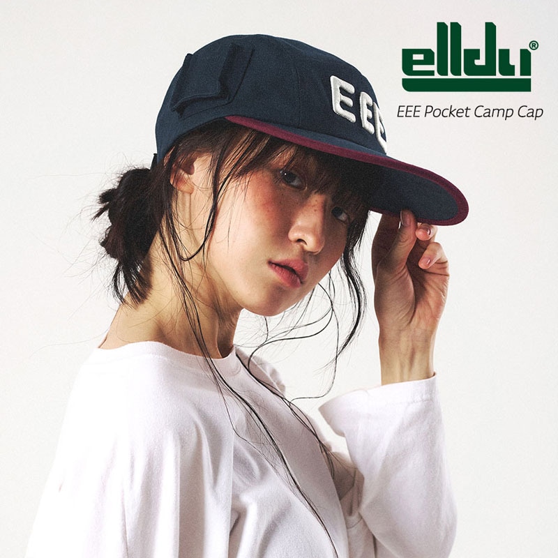 ポケット キャンプキャップ EEE Pocket Camp Cap キャップ レディース メンズ 深め フラットバイザー おしゃれ 可愛い 長め 広め かっこいい 帽子 バーガンディ ネイビー 紺