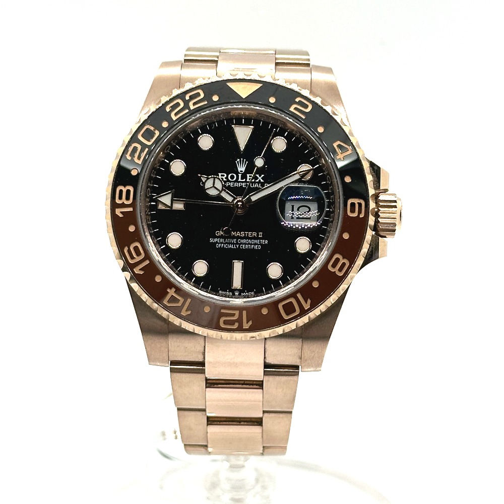 腕時計 126715CHNR GMTマスター2 自動巻き K18PG ゴールド