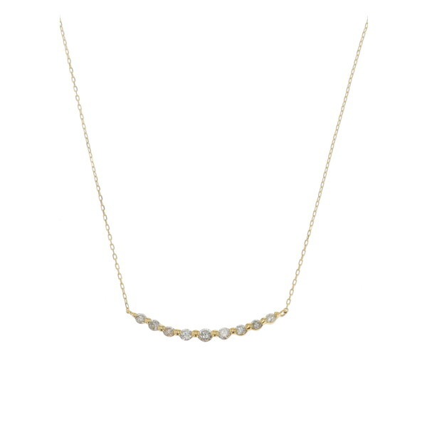 18金 イエローゴールド ダイヤモンド ネックレス 0.2ct DN11359BYG