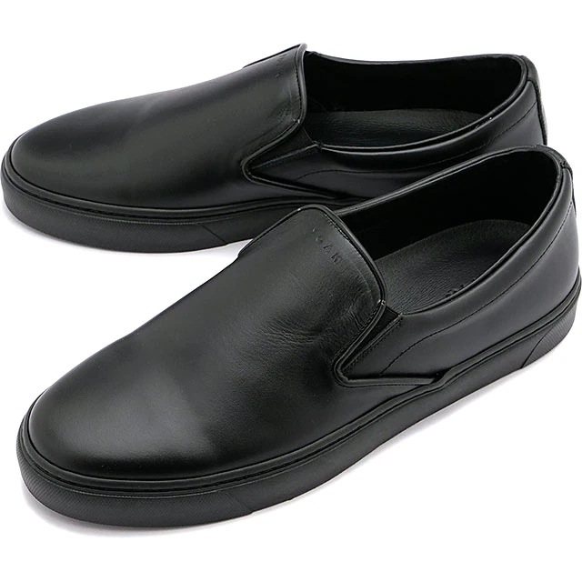 ヨーク YOAK メンズ スニーカー リリー2 [386730-02] LILY 2 日本製 ビブラムソール レザースリッポン BLACK 黒 ブラック系