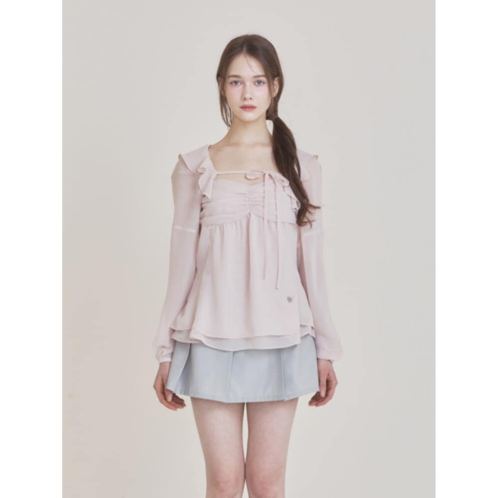 Not your rose Fairy chiffon bolero pink NRBL5E001PK