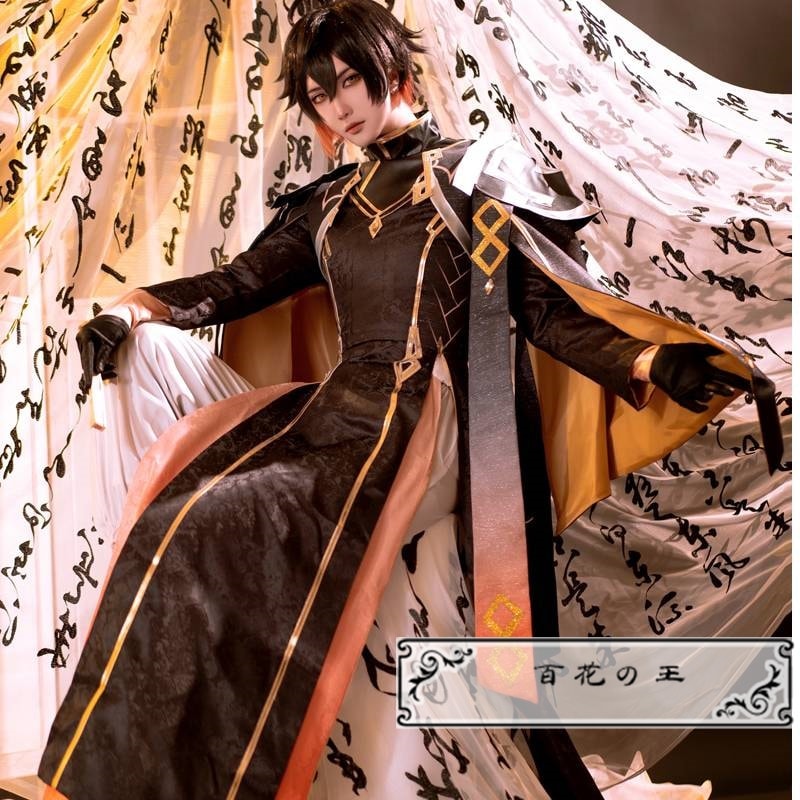 原神 Genshin げんしん 岩神モラクス 岩王帝君 鍾離 コスプレ衣装 コスチューム