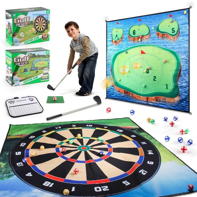 子供用厚みのあるゴルフゲームマットセットゴルフク屋内および屋外スポーツ用品玩具