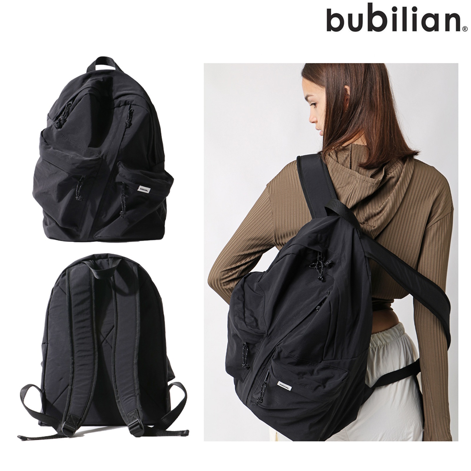 Tilted Backpack [BLACK] バッグ 多機能 軽量 ノートパソコン 収納 通勤 出張 旅行 通学 メンズ/レディース 人気 おしゃれ カジュアル 7,120円