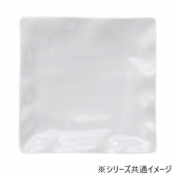 福井クラフト　メラミン41cm波渕角盛皿ホワイト 51353790