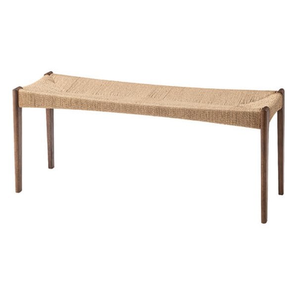 ペーパーコードベンチ ブラウン 幅105×奥行き36×高さ46×座面高45cm ACE-76BR