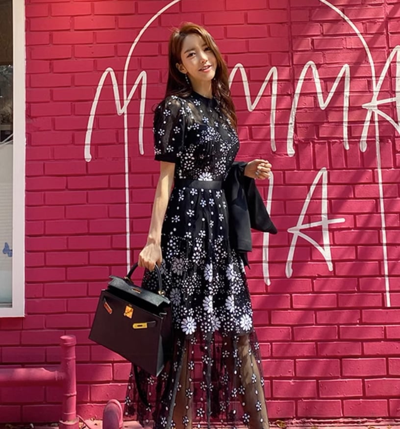 ワンピース デート モテアイテム シャツワンピース シフォン 半袖 花柄 大人可愛い きれいめ 上品 おしゃれ かっこいい 大人可愛い ラブリー キュート ガーリー クール モード系 セクシー