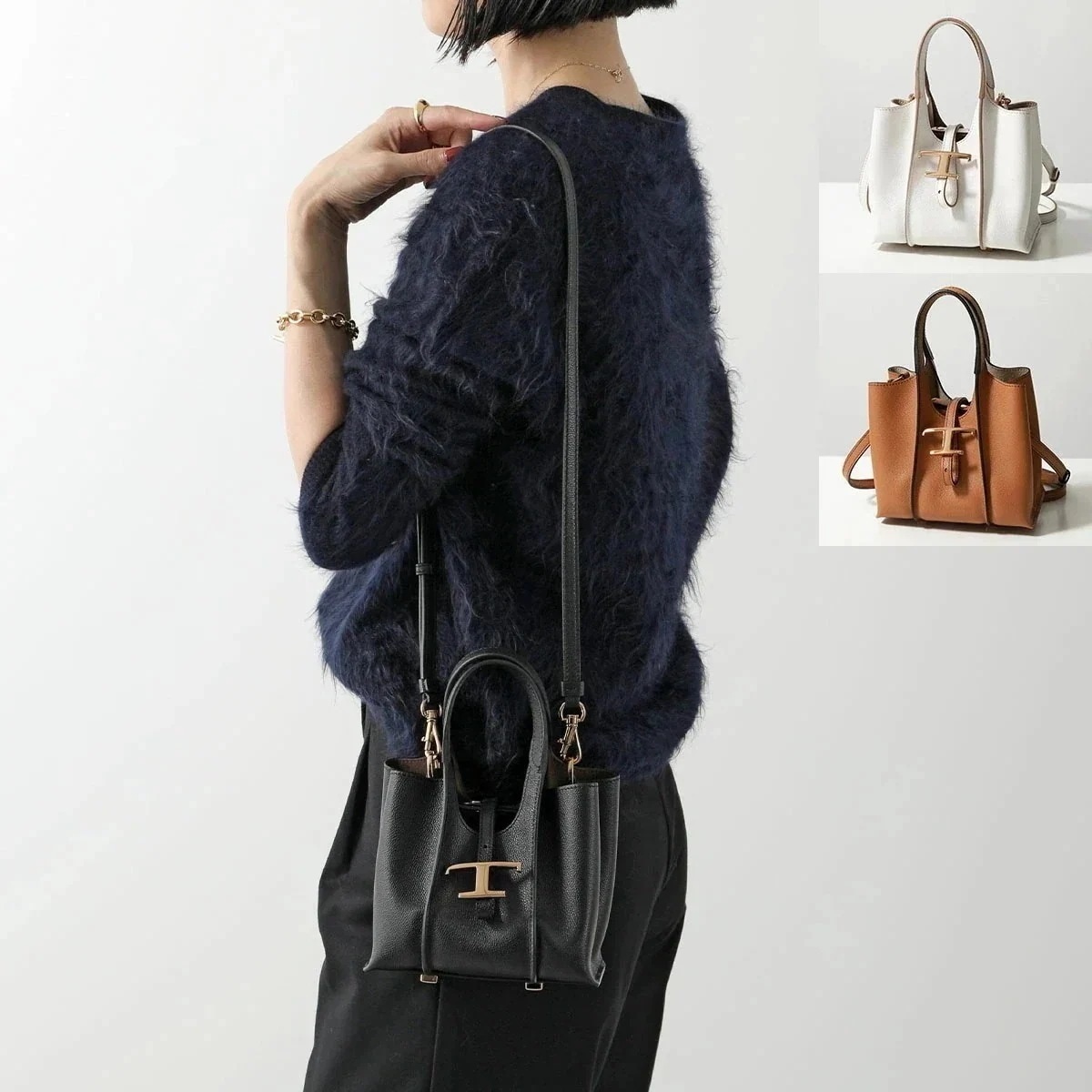 TODS トッズ ショルダーバッグ XBWTSBA0000Q8E レディース レザー T TIMELESS Tタイムレス メタル クロスボディ ミニバッグ マイ