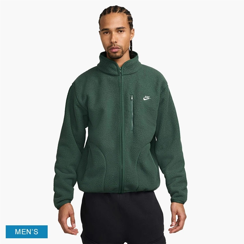 メンズ ウィンタージャケット トップス アウター 羽織 上着 長袖 ゆったり リラックス フルジップ ジップアップ ワンポイント ロゴ ポケット 防寒 スポーツウェア クラブ FZ0889 8,035円