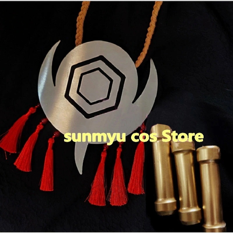 レイジングループ 回末 李花子 胸飾り＋髪飾り　セット　ネックレス コスプレ道具 ウィッグかつら