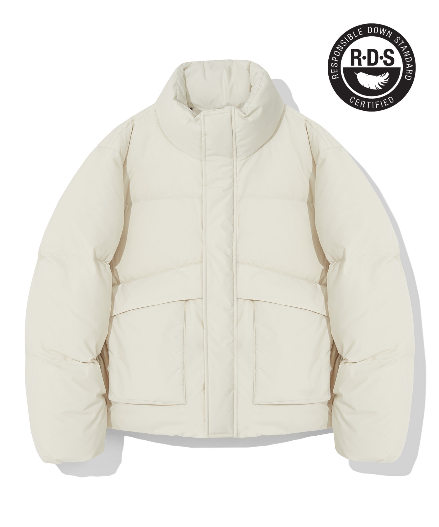 CODEGY (ディーボ) RDS ユーティリティダックダウンパファショートパディング_ライトベージュ