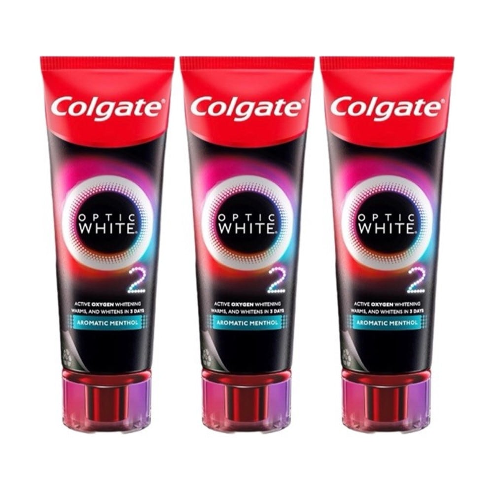 まとめ買いセット 歯磨きペースト オプティックホワイト O2 Aromatic Menthol アロマティックメンソール 85g x ３個 海外直送品 10,998円