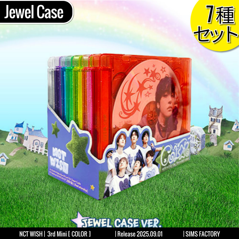 JEWEL CASE Ver. [7種SET] NCT WISH アルバム 3rd Mini [ COLOR ] エヌシーティーウィッシュ /初動チャート反映 +Shop Gift