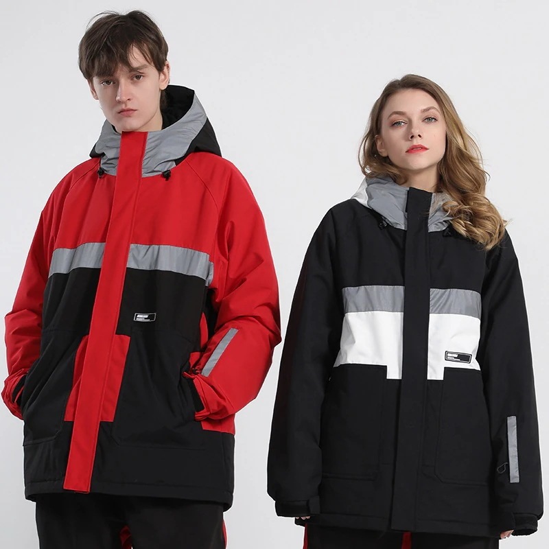 【急速出荷!】スノーボード ウェア ジャケット 単品 光反射 メンズ レディース スノーウェア スキーウェア スノボ スノボーウェア 大きいサイズ 防風防水防雪防寒保温通気 耐摩擦 韓国 Snowbo