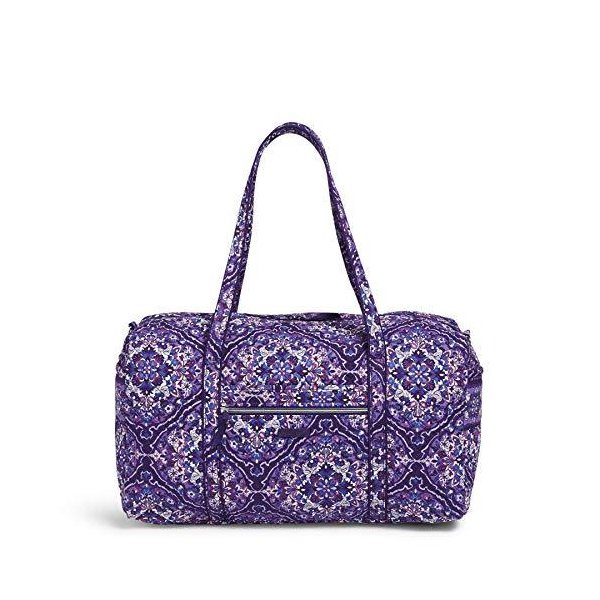 Vera Bradley Women s Signature Cotton Large Travel Duffel Travel Bag， Regal Rosette， One Size 並行輸入品