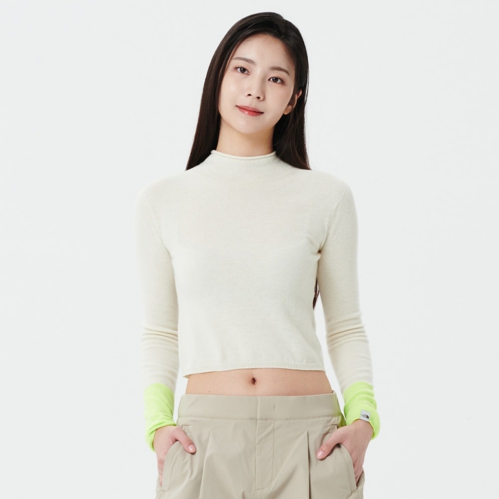 ザ・ノース・フェイス [ノース・フェイス] 女性用メリノウールタートルネックセーター NT7AP80J_CRE