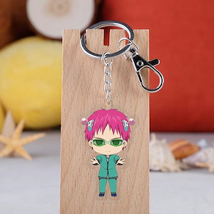 アニメグッズ斉木楠雄の災難克力キーホルダー燃堂力透明ストラップ