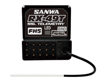 サンワ 【再生産】RX-49T(2.4GHz FHSS5U/FHSS5)レシーバー【107A41431B】 サンワ 107A41431B RX-49T