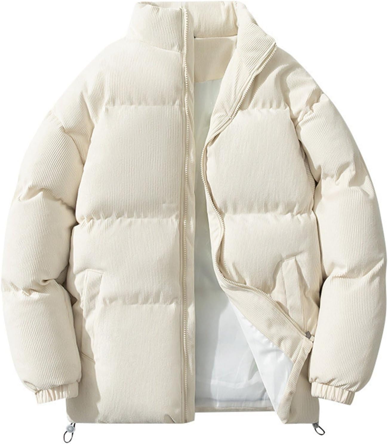 中綿コート ショート丈 メンズ レディース ジャケット 防風トップス ブルゾン 立ち襟 大きいサイズ ポケット付き カジュアル 登山 ウオーキング ハイキング 男女兼用