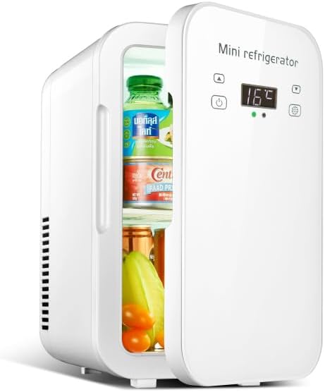 小型冷蔵庫 6L小型 冷温庫 ミニ冷蔵庫 ペルチェ式 温度調節可能 LCD温度表示 0C~55C ワンタッチ操作 保温・保冷 ペルチェ搭載 軽量 静音性 ポータブル AC/DC電源 車載 アウトド