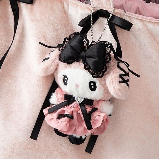 【2個買うと1個無料】Sanrioサンリオ颯甜シリーズ第2弾クロミメロティぬいぐるみかわいいストラップ2317