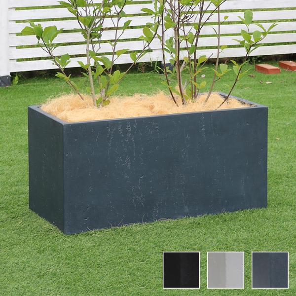 プランター 大型 おしゃれ 屋外 長方形 90cm 植木鉢 カバー コンクリート モダン 丈夫 頑丈 強度 直植え 水抜き 穴 花 観葉植物 庭 オフィス ホテル 施設 学校