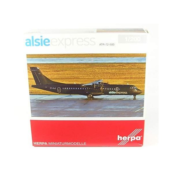 Herpa 558396 ATR-72-500 Alsie Express， Coloured 並行輸入品
