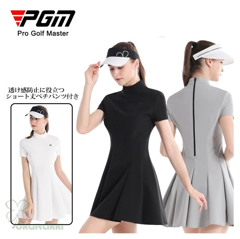 ゴルフウェア レディース ゴルフ ドレス ワンピース 丈長め ゴルフ スカート かわいい おしゃれ 新作2412gfskirt22