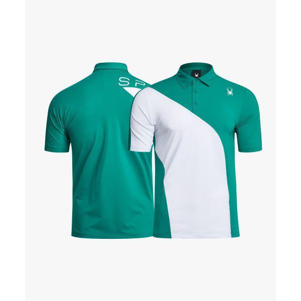 メンズゴルフカラーブロックカラーTシャツ SPIMCNTS243M 660101