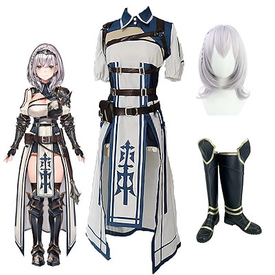 ホロライブ 白銀ノエル 新衣装 シスター コスプレ衣装 ウィッグセット