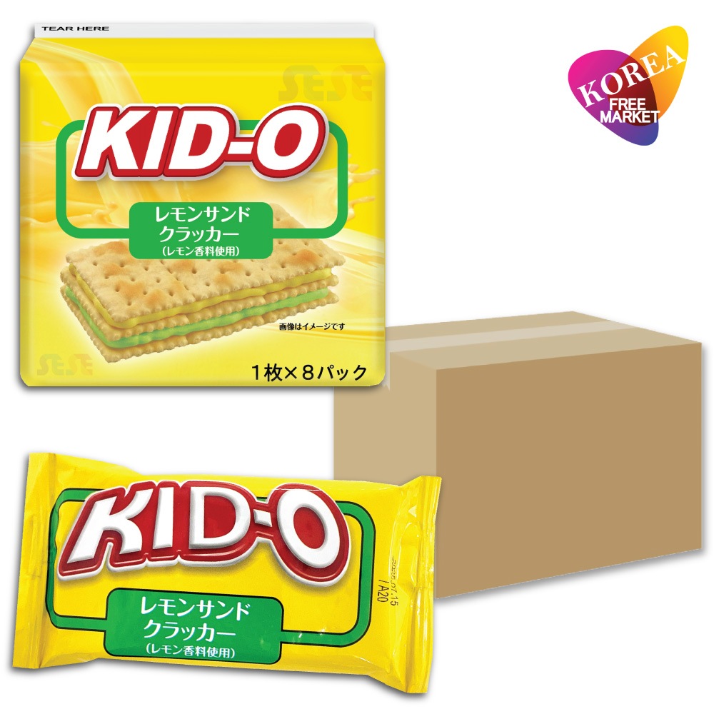 KID-O レモンサンドクラッカー 8枚入 48袋セット / キッドオー サンドクラッカー