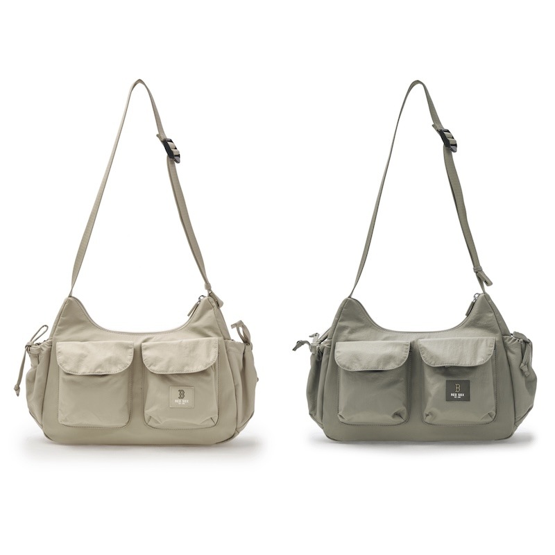 3ABQB035N 正規品保証 関税負担なし 韓国限定販売 [25S新商品]ベーシック ゴフコア ポケット ショルダーバッグ ボストン レッドソックス