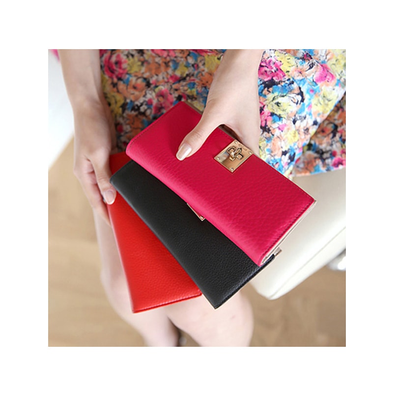 長財布 財布 本革 ブランド 三つ折り かぶせ 可愛い クラッチ型 ピンク バイカラー ツートンカ 5,225円