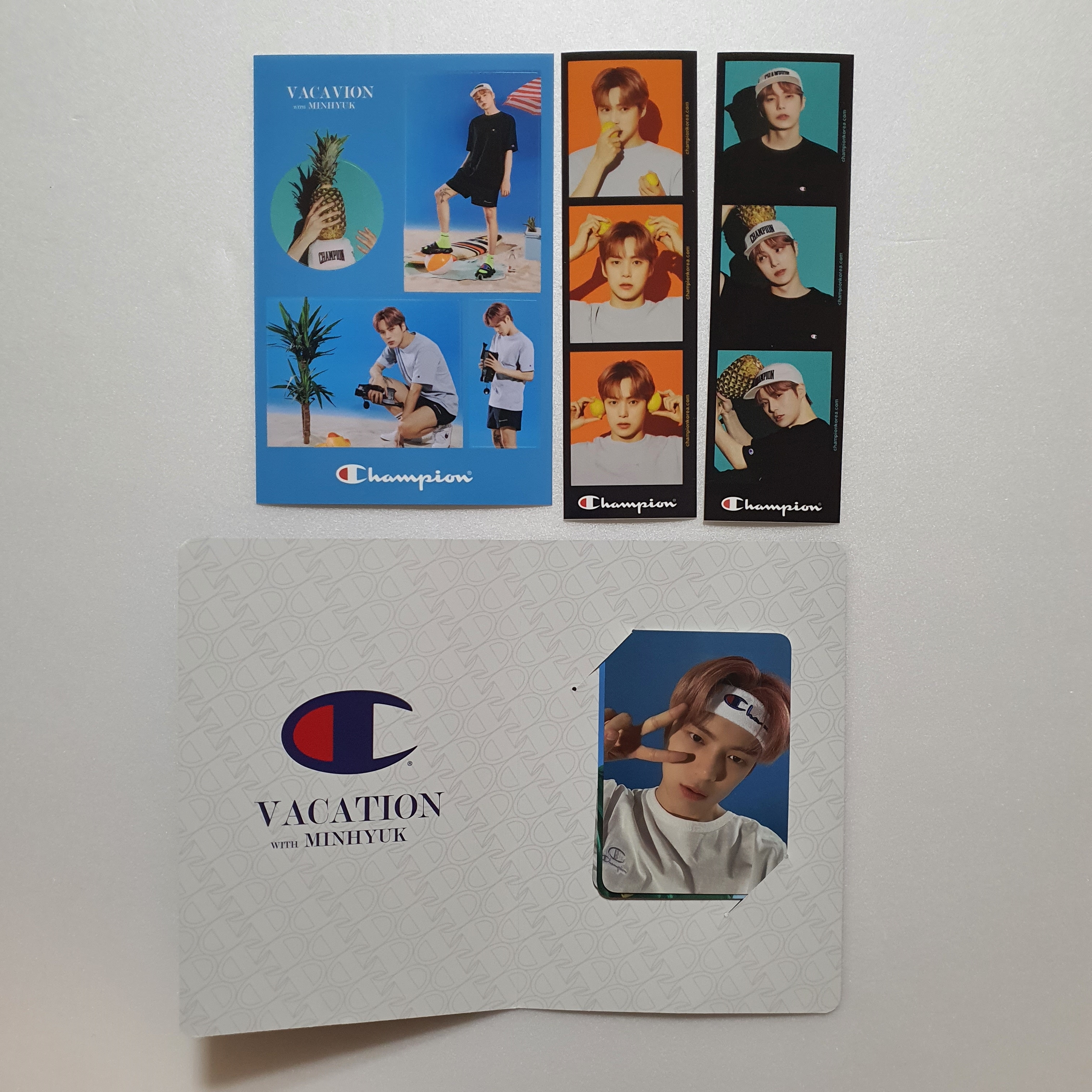 MONSTA X MINHYUK CHAMPION SUMMER PHOTOCARD SET