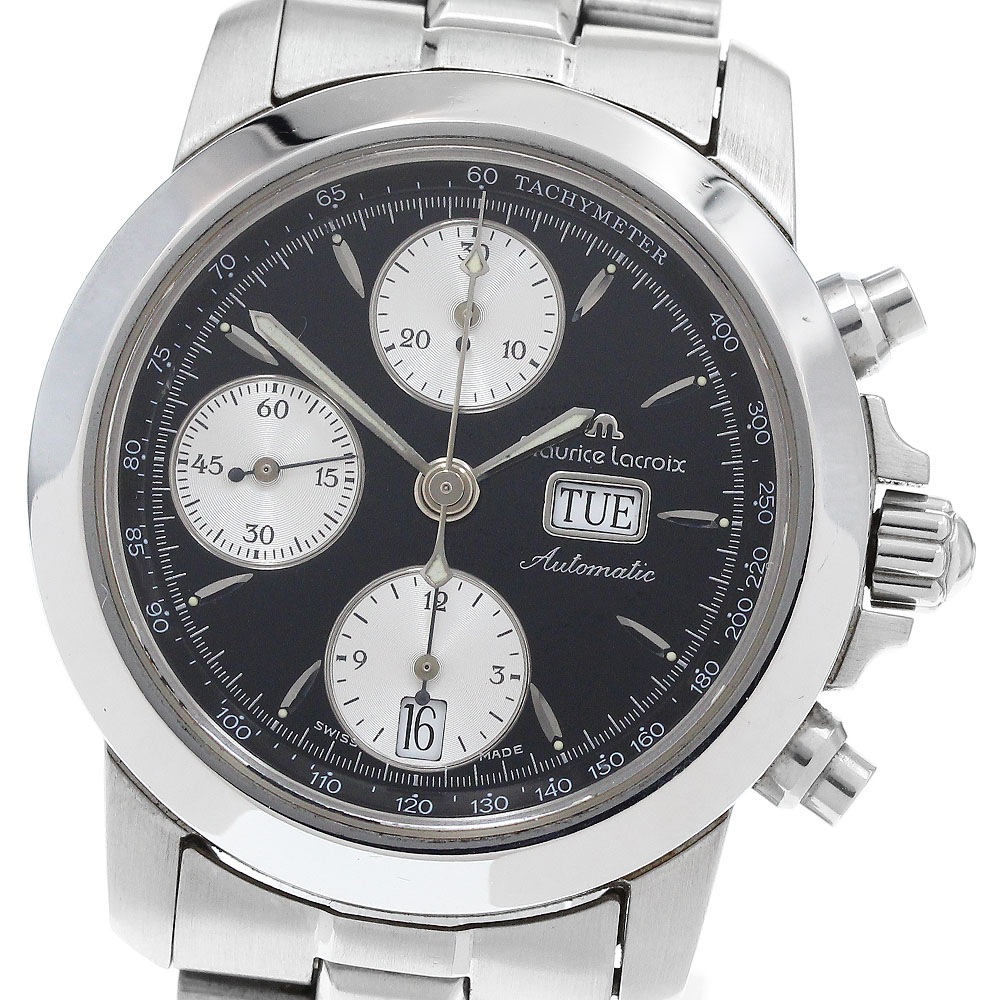 モーリスラクロア MAURICE LACROIX 39721 クロネオ デイデイト クロノグラフ 自動巻き メンズ _911864【中古】