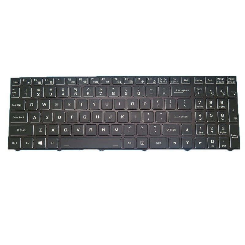 バックライトキーボード用の CLEVO CVM19N28USJ4301 6-80-NH5A0-010-1 CVM19N23US4301 英语黑枠