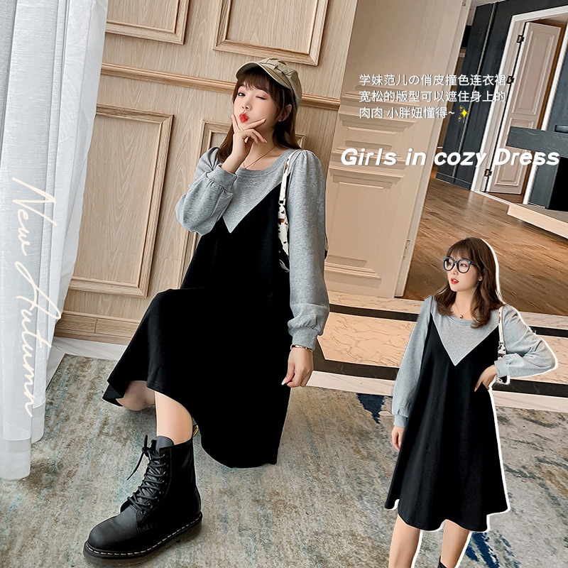 春夏 韓国 マタニティウェア 大きいサイズ ロング丈ワンピース 妊婦 花柄ワンピース 長袖 妊娠服