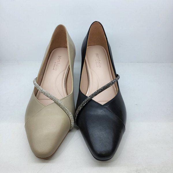[幸福百貨店][]女性5センチ装飾ヒールスリム型ソフト装飾靴