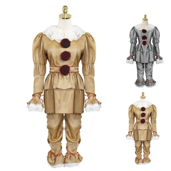 新品 映画 成人 子供 コスプレ衣装 cosplay ピエロ ペニーワイズ クリスマス コスチューム 4,736円