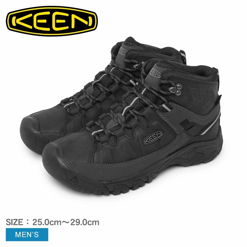 トレッキングシューズ メンズ TARGHEE III MID WP ブラック 黒 1028129 靴 スニーカー ミドルカット ミッドカット ハイカット 防水 透湿 通気性 ブランド シンプル