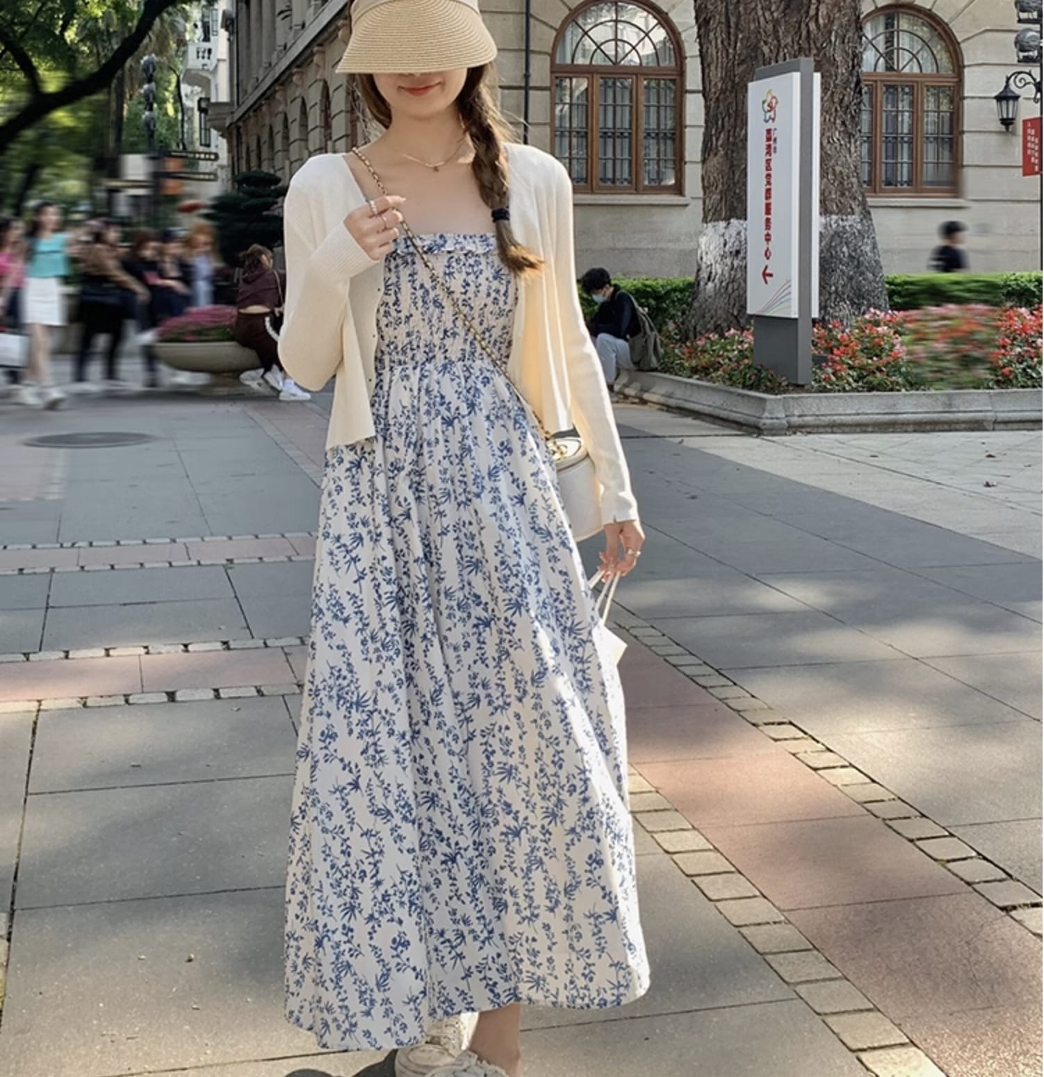 個性的 夏服 レディース ワンピース ワンピドレス フレアワンピース ロジスワンピ ロング アンクル 袖なし ノースリーブ フリル袖 スクエアネック フレア セミフレア Aライン ハイウエス
