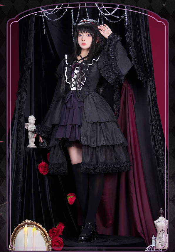 【新品先発】魔法少女まどかマギカ暁ほむら変仮コスプレ服コスプレ衣