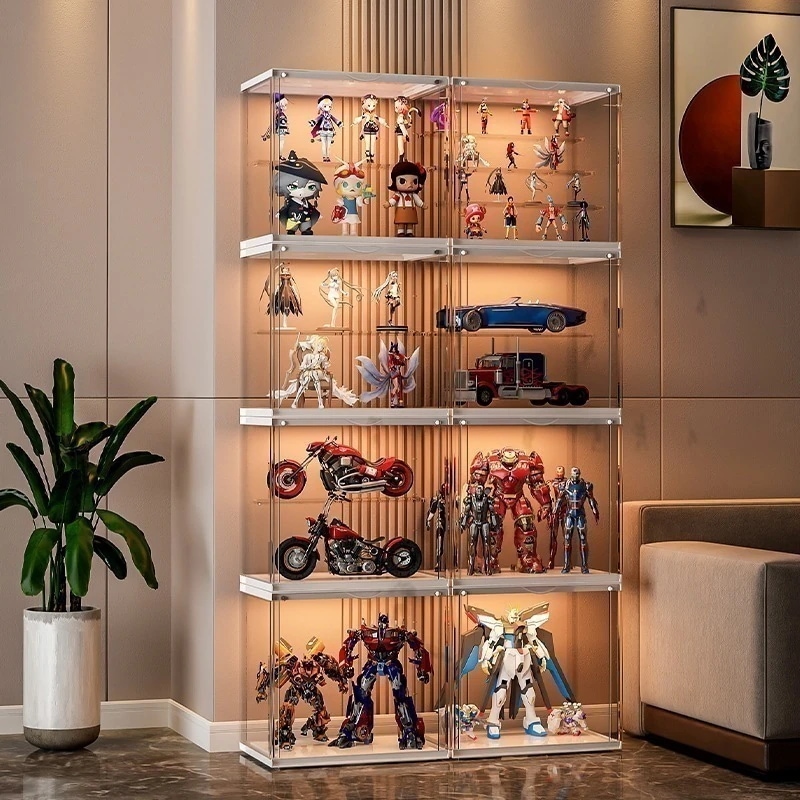 泡マットブラインドケース収納ケース透明防塵フィギュア展示ケースアクリル製磁気吸収収納ケース新流行 新流行